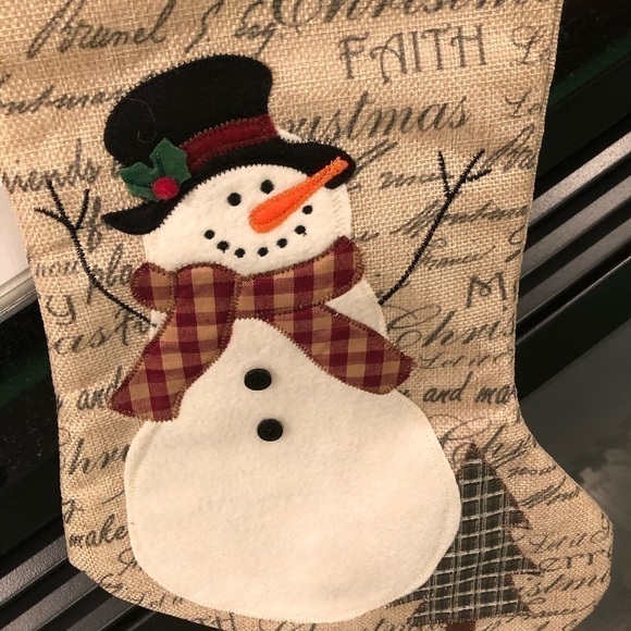 Snowman Christmas/Holiday Stocking - Picture 5 of 12